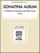 Sonatina Album piano sheet music cover